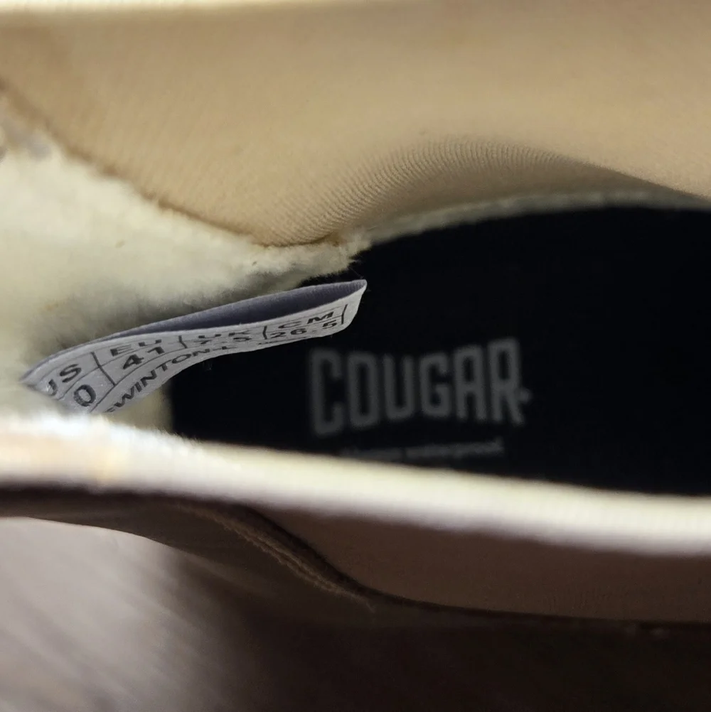 Cougar Women's Swinton-L Boots, Cream Sz 10 Like New